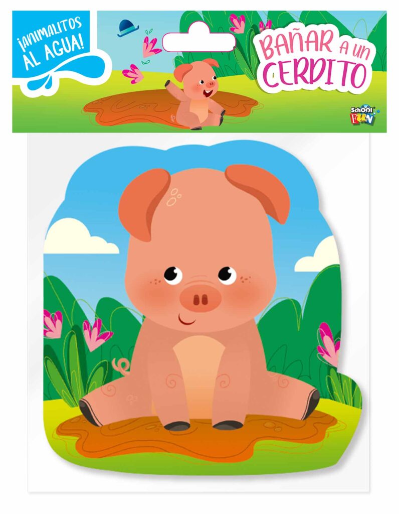 Bathe a little pig